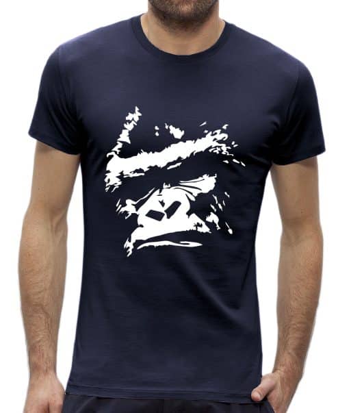 Gorilla heren t-shirt blauw