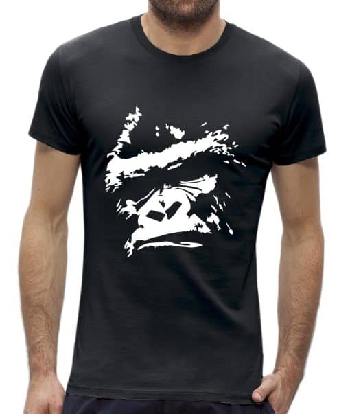 Gorilla heren t-shirt zwart