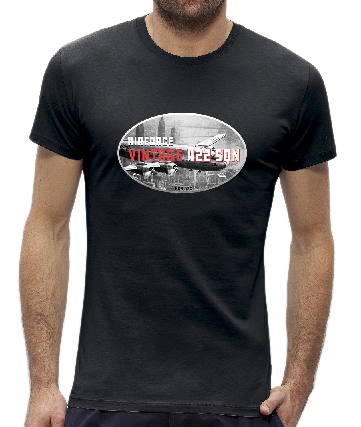 steen wiel Bedienen Heren t-shirt met een vintage vliegtuig design - NewYorkFinest