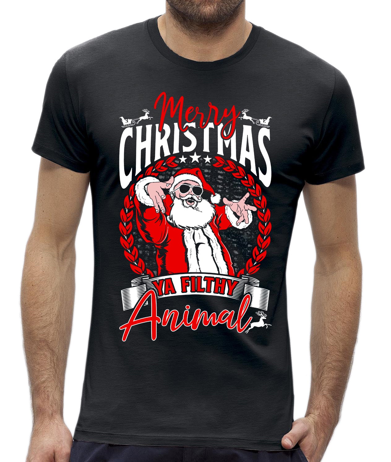 taart spiritueel Algemeen Foute kerst t-shirt filthy animal - NewYorkFinest