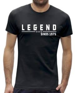 50 jaar t-shirt abraham man legend verjaardag 1975