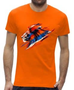 Oranje shirt heren